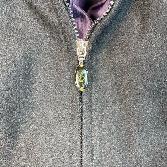 Esprit Women’s Winter Coat Mid Length Wool Blend With Hood Black XL - Picture 8 of 9